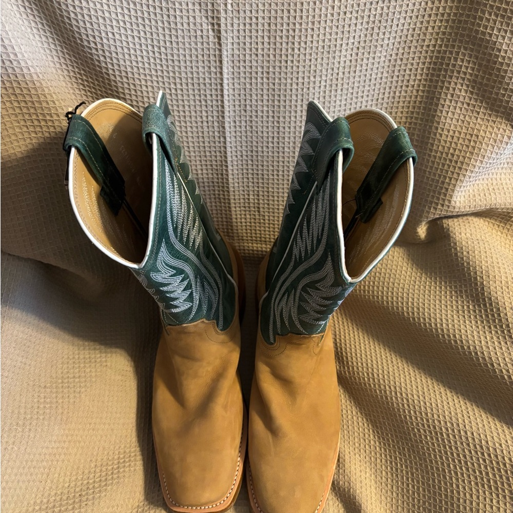 Fenoglio Picosa Creek Exclusive Havana Nubuck w/ Green Mezkite